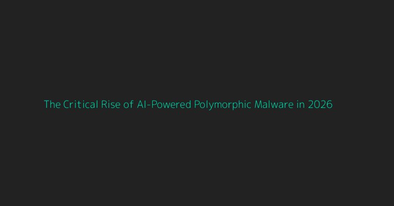 Deep Dive: The Critical Rise of AI-Powered Polymorphic Malware in 2026