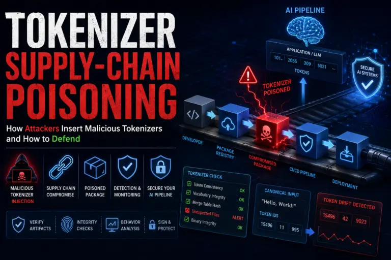 Tokenizer Supply-Chain Poisoning: How Attackers Insert Malicious Tokenizers and How to Defend
