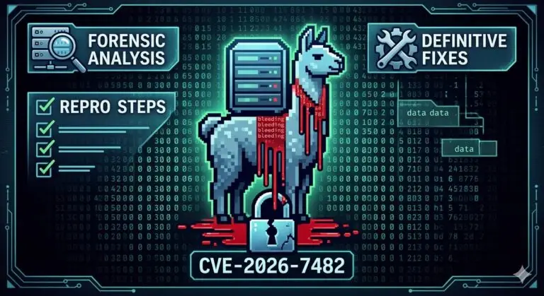 Bleeding Llama (CVE-2026-7482): Forensic Analysis, Repro Steps, and Definitive Fixes