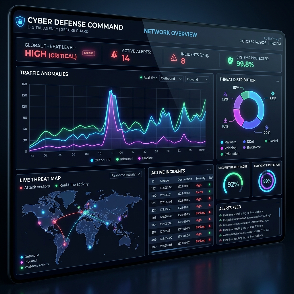 Docker Container Hardening security dashboard mockup
